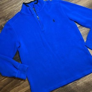 RALPH LAUREN POLO BOYS BLUE SWEATER SIZE L 14-16